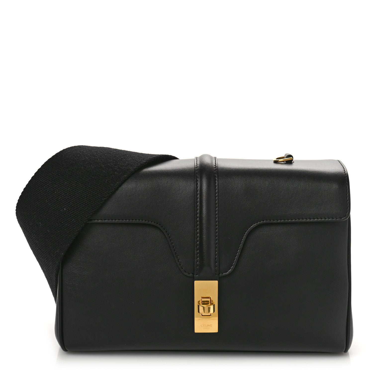 Celine Smooth Calfskin Teen 16 Crossbody Bag Black 1 of 8
