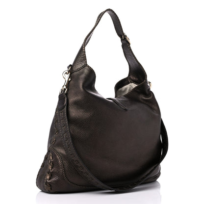 Gucci Metallic Pebbled Calfskin Large New Jackie Shoulder Bag Bronze 2 of 12