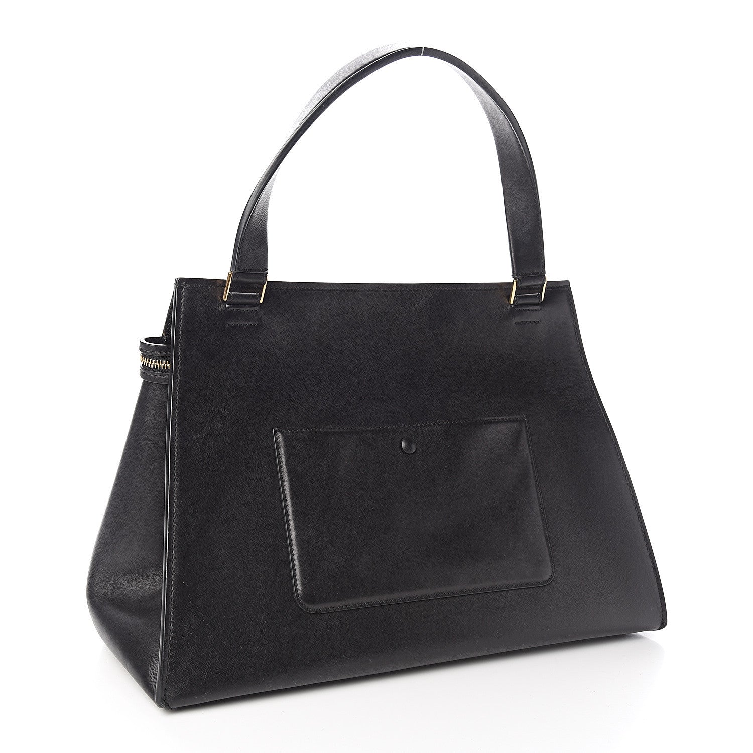 Celine Supple Calfskin Medium Edge Shoulder Bag Black 2 of 10
