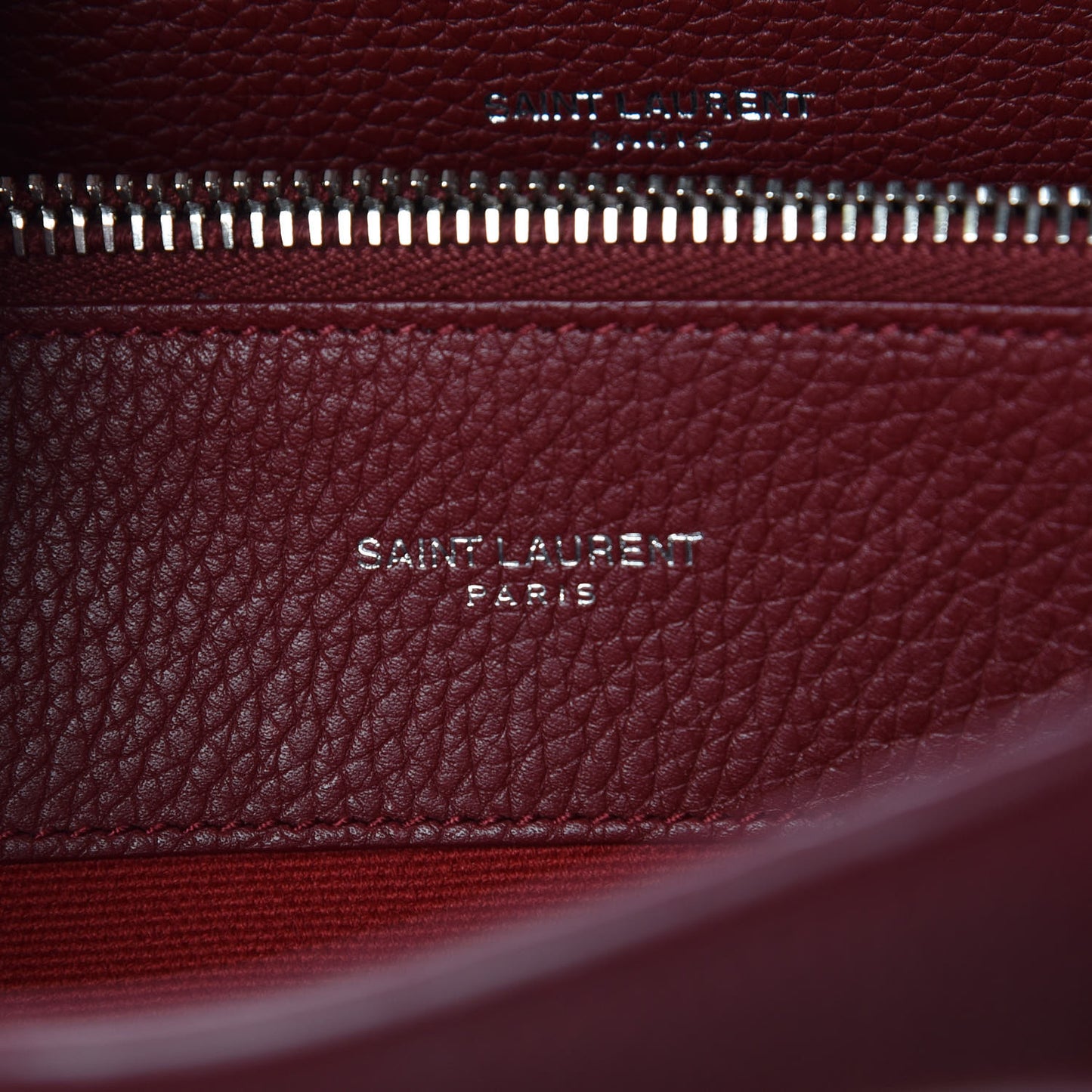 Grained Calfskin Small Supple Sac De Jour Dark Pallisandre
