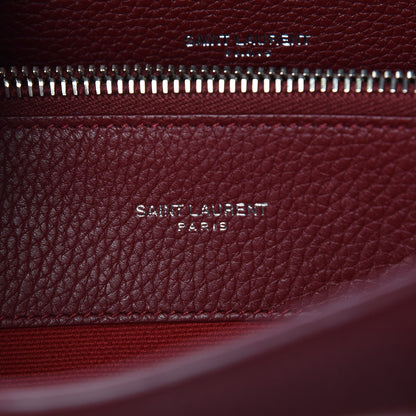 Saint Laurent Grained Calfskin Small Supple Sac De Jour Dark Pallisandre 7 of 7