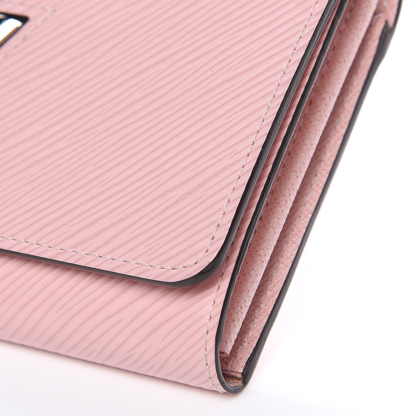 Epi Twist Wallet Rose Ballerine