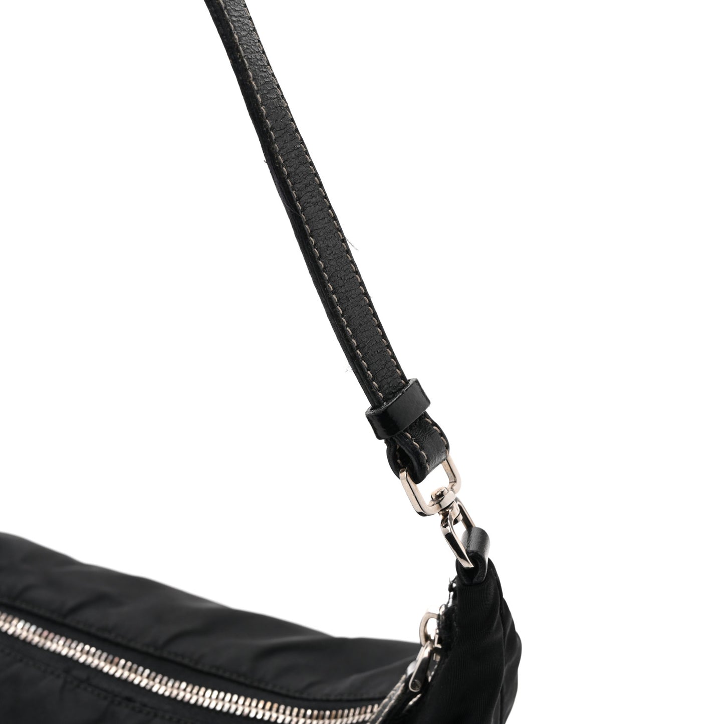 Tessuto Nylon Pochette Bag Black