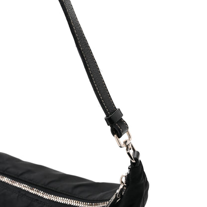 Prada Tessuto Nylon Pochette Bag Black 14 of 14