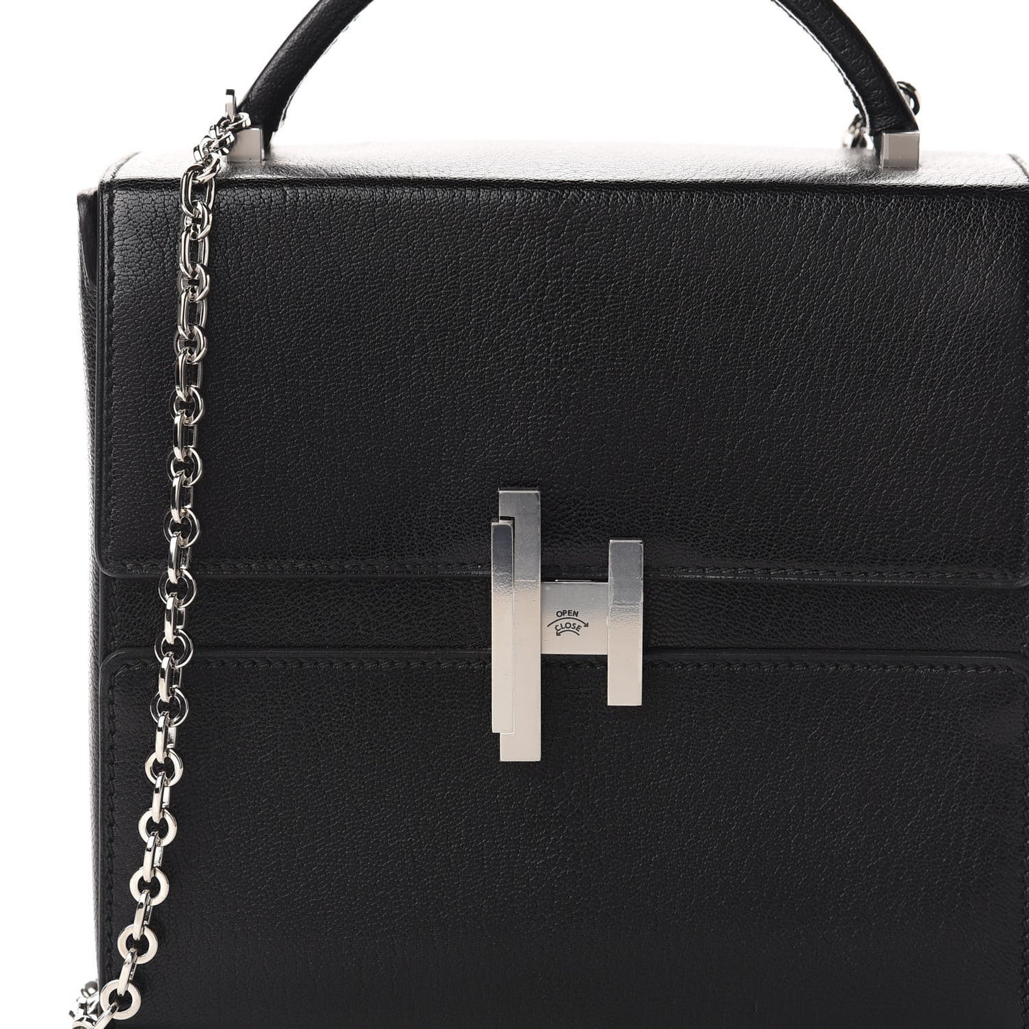 Chevre Chamkila Cinhetic Boxy Top Handle Bag Black