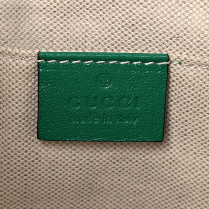 Gucci Raffia Azalea Calfskin Crochet Flower Small GG Marmont Shoulder Bag Natural Ecru Green Red New Shamarock 6 of 10