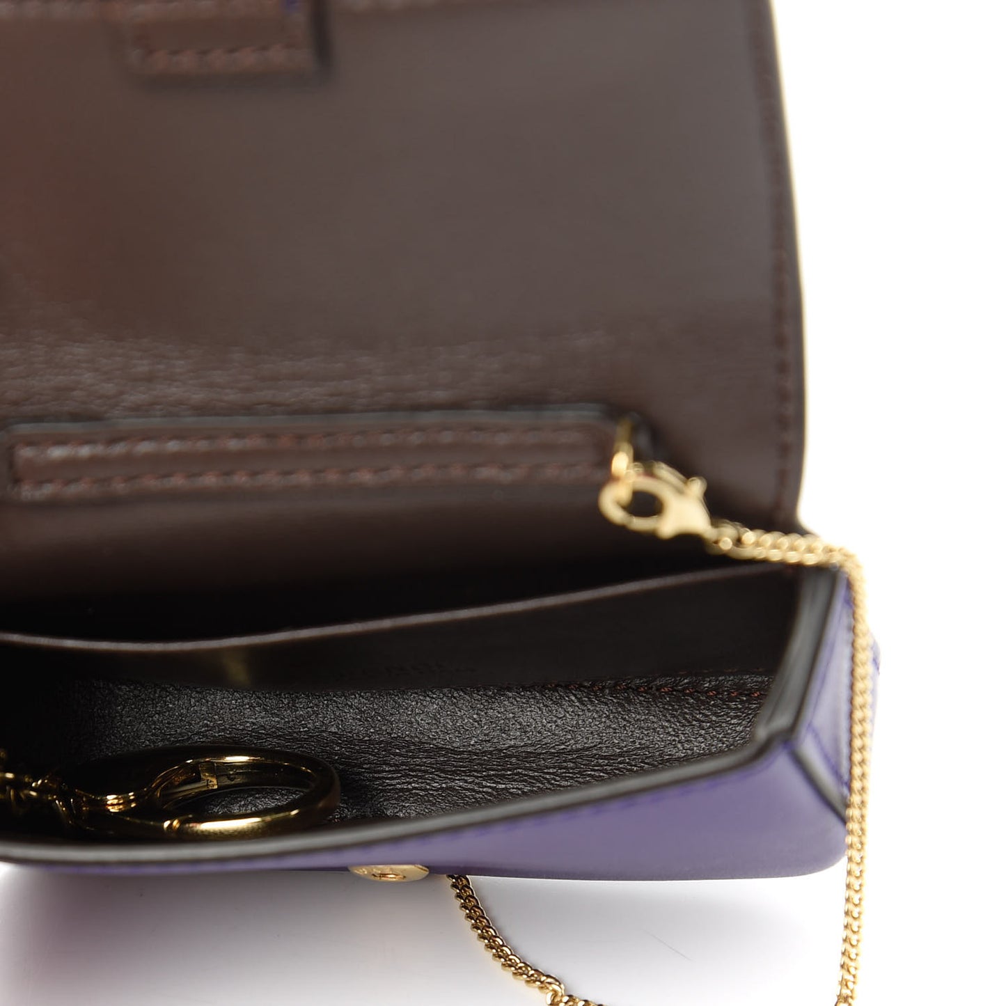 Vitello Century Opaco Nano Baguette Belt Charm Purple Rain
