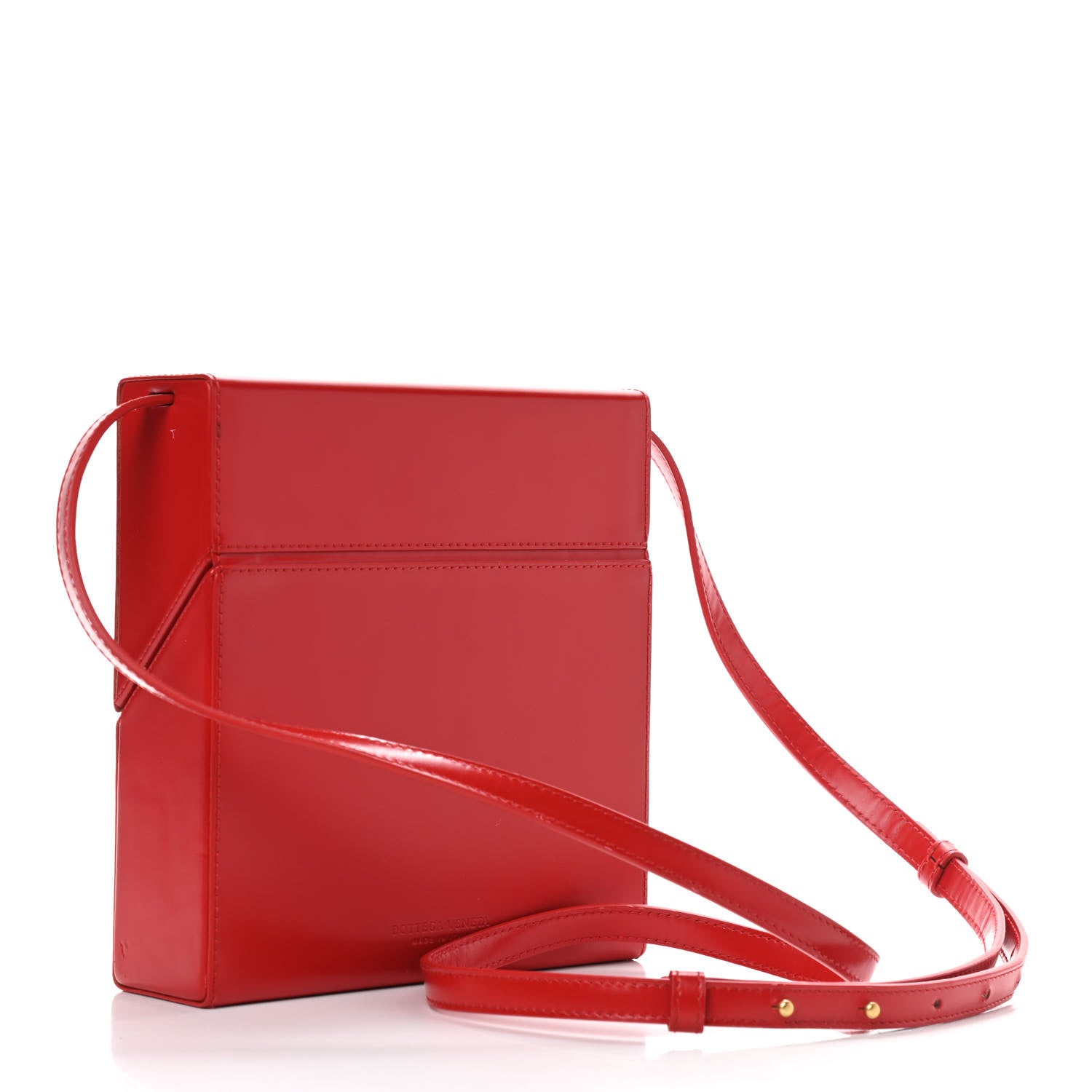 Bottega Veneta Calfskin Daisey Box Clutch Red 2 of 10