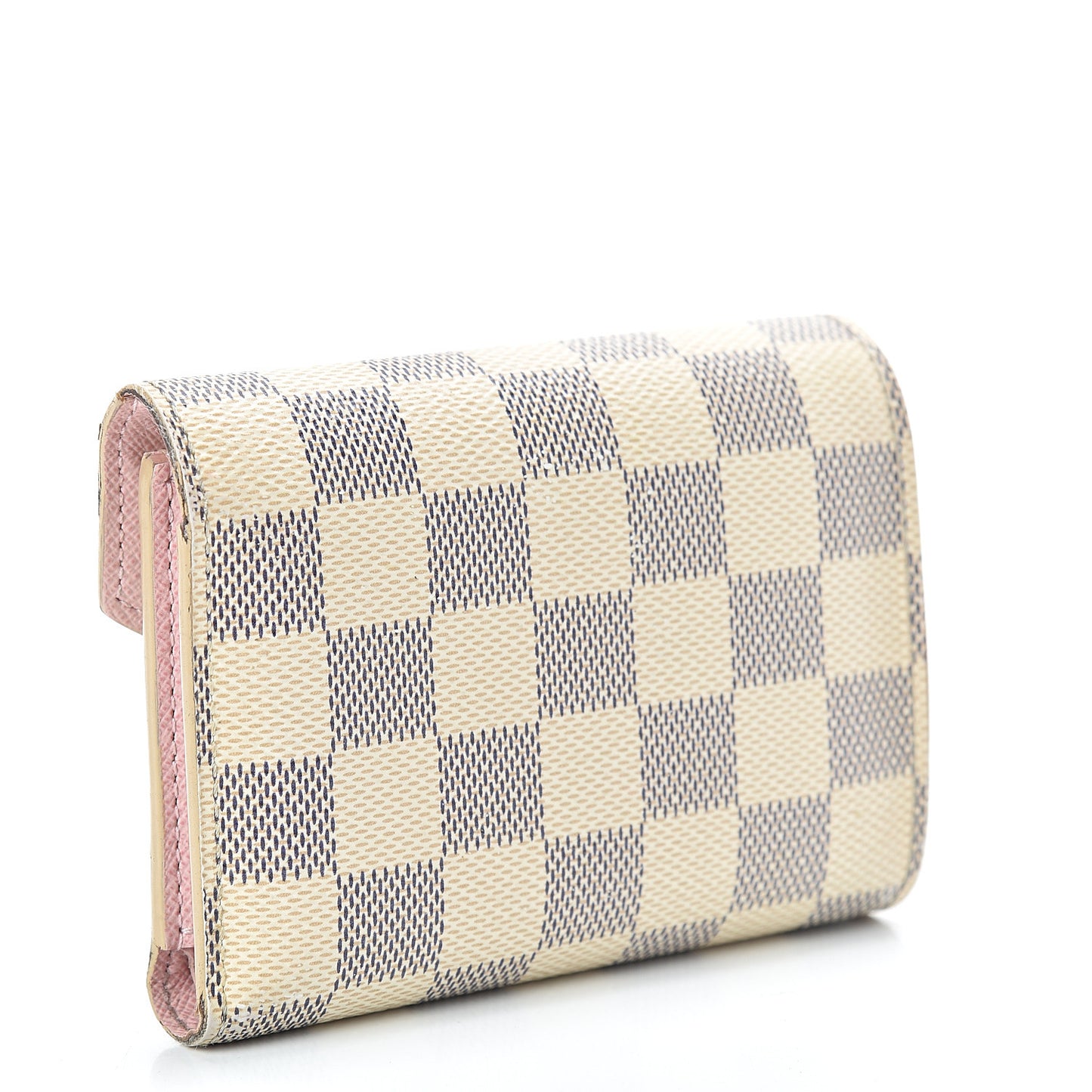 Damier Azur Victorine Wallet Rose Ballerine