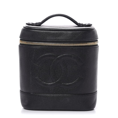 Chanel Caviar Cosmetic Vanity Bag Black 1 of 13