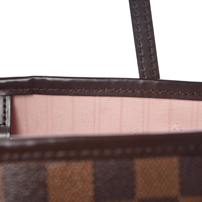 Louis Vuitton Damier Ebene Neo Neverfull MM Rose Ballerine 10 of 13