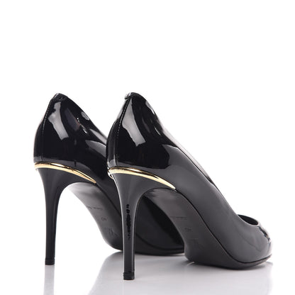 Louis Vuitton Glazed Calfskin Eyeline Pumps 40 Black 4 of 10
