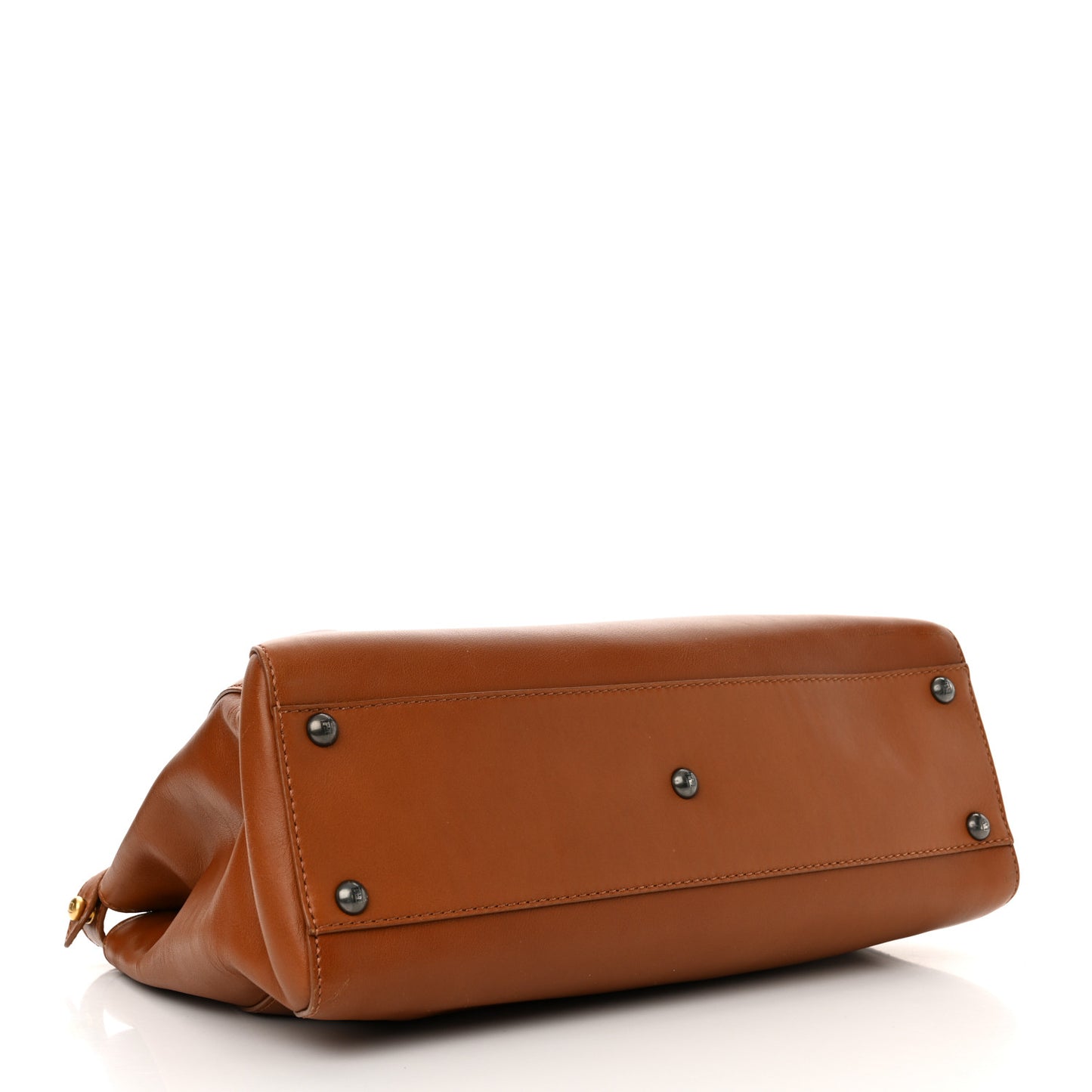 Vitello Suede Medium Peekaboo Iconic Satchel Cuoio Rame Moro