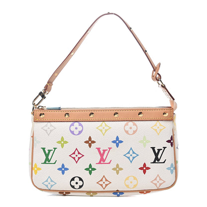 Louis Vuitton Monogram Multicolor Pochette Accessories White 1 of 8