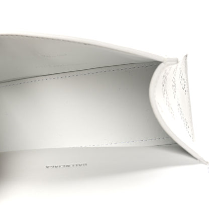 Balenciaga Smooth Calfskin Crystal Diagonal Allover Logo Hourglass Top Handle Bag XS Optic White 5 of 10