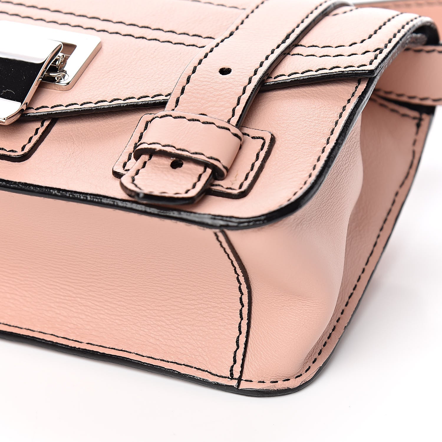 Proenza Schouler Soft Grainy Calfskin Mini PS1 Crossbody Bag Deep Blush 8 of 9