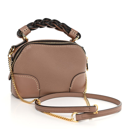 Chloe Calfskin Mini Daria Chain Bag Cement Brown 3 of 10