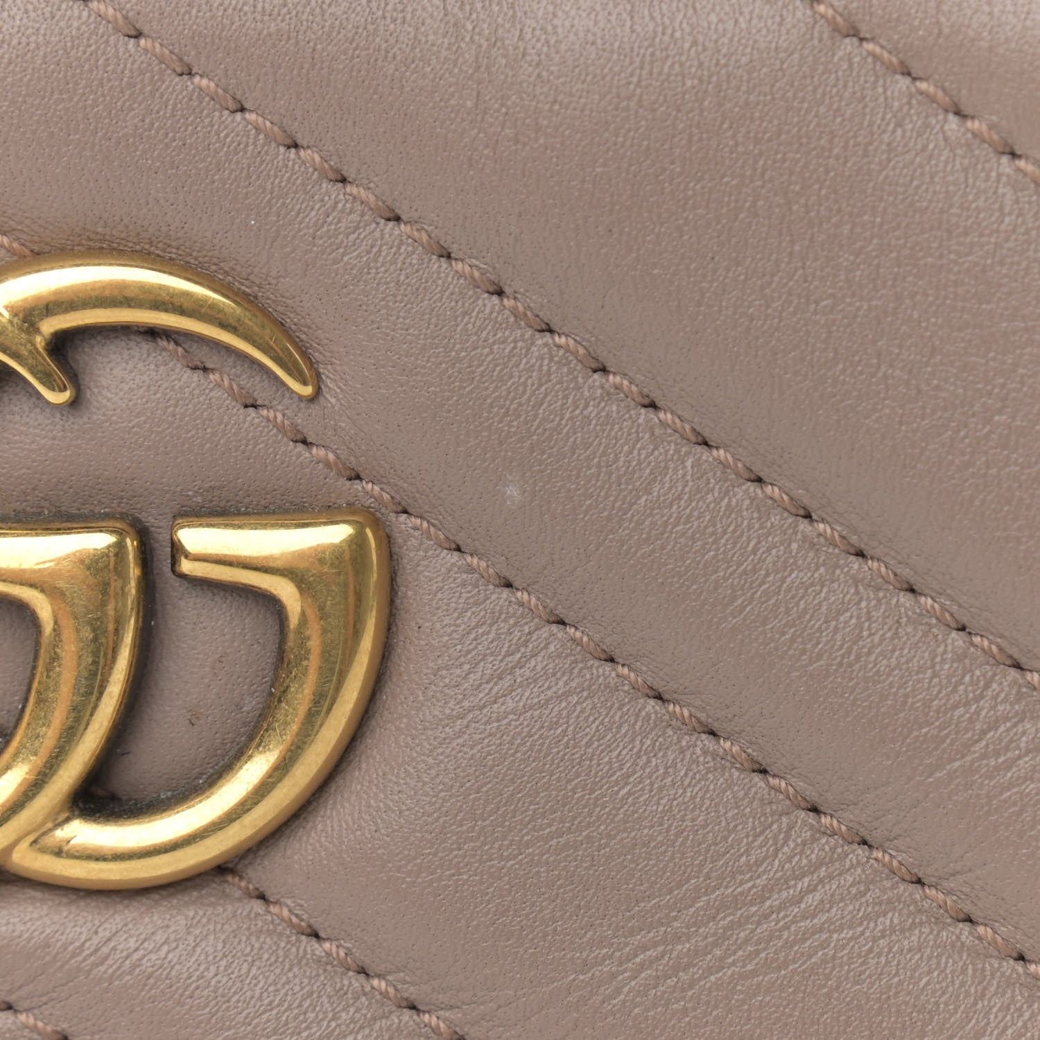 Gucci Calfskin Matelasse Mini GG Marmont Chain Bag Porcelain Rose 12 of 13