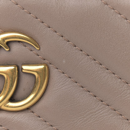 Gucci Calfskin Matelasse Mini GG Marmont Chain Bag Porcelain Rose 12 of 13