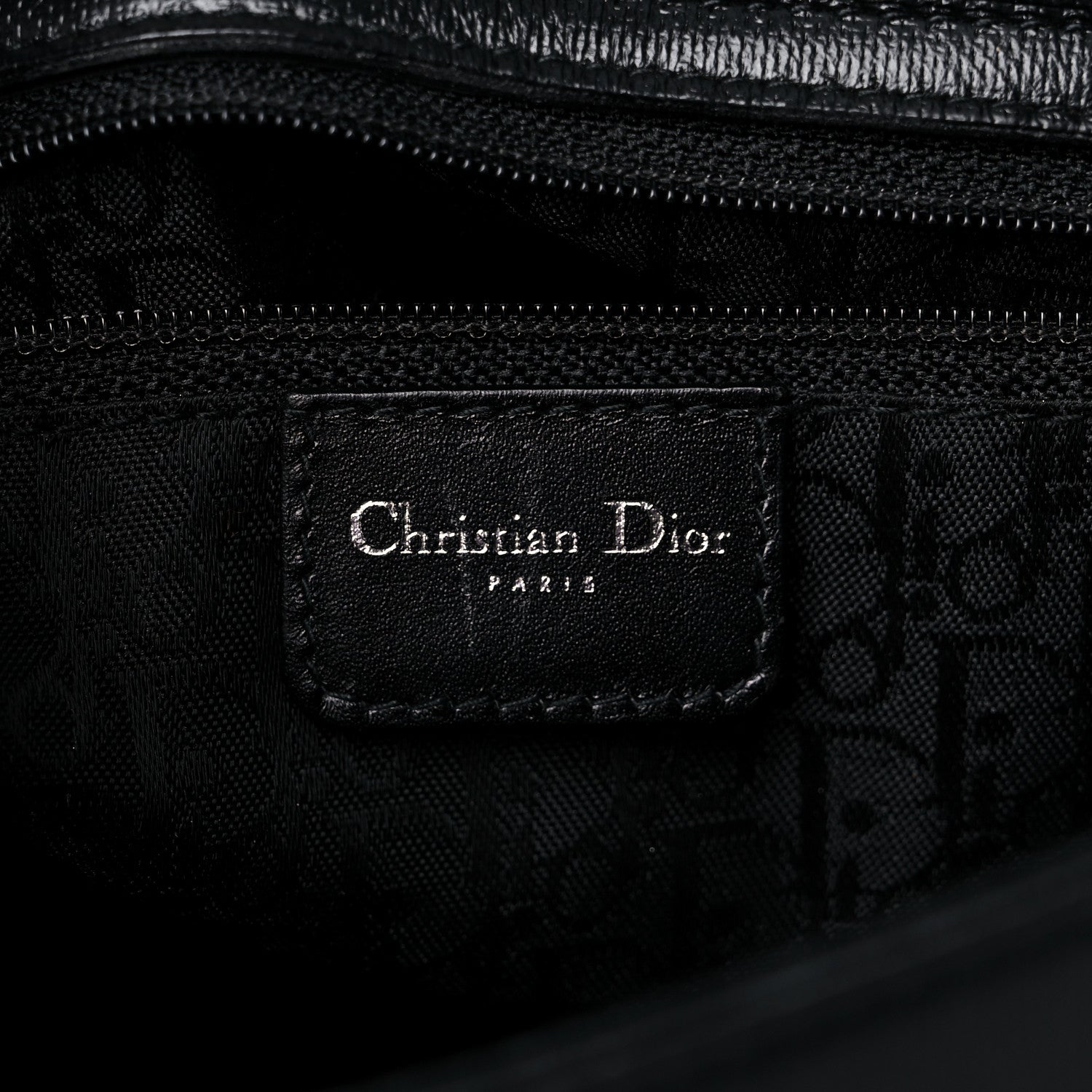 Christian Dior Coated Canvas Crystal Hardcore Shoulder Bag Black 6 of 14