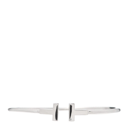 Tiffany 18K White Gold T Wire Bracelet 1 of 5