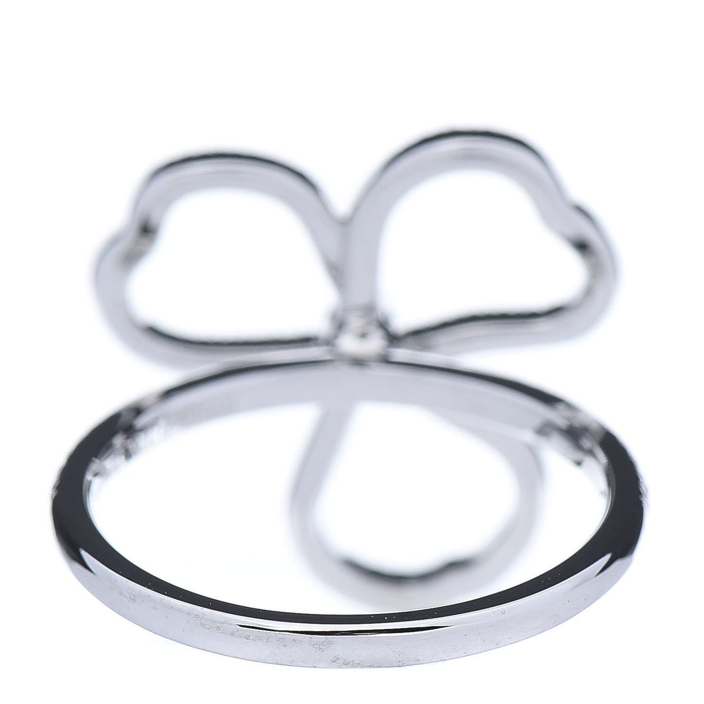 Platinum Diamond Open Paper Flowers Ring 52 6