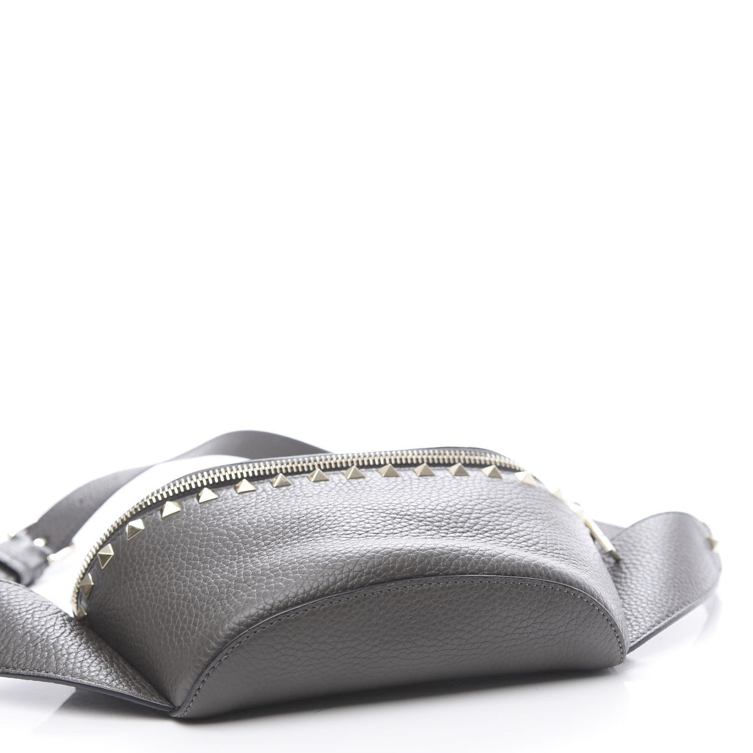 Valentino Garavani Grained Calfskin Rockstud Belt Bag 95 Graphite 3 of 9
