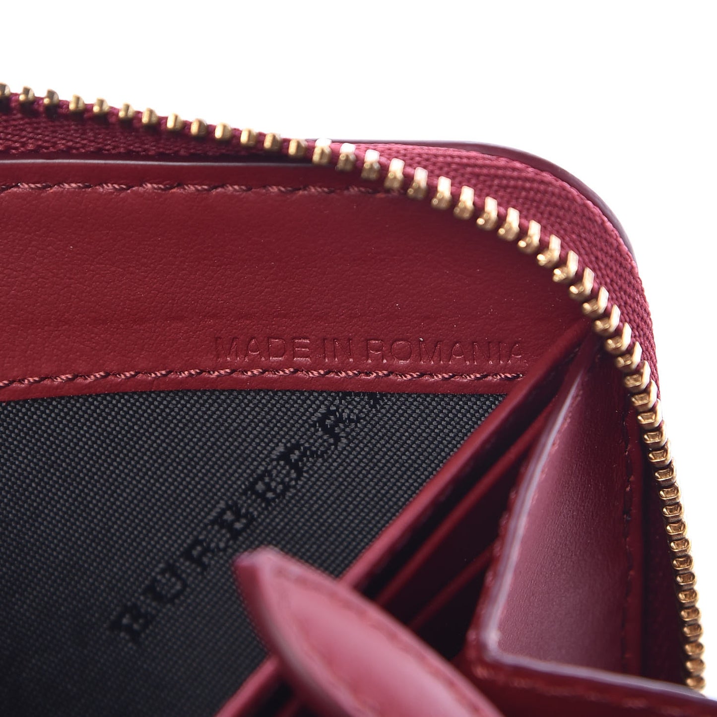 Vintage Check Elmore Zip Around Wallet Crimson