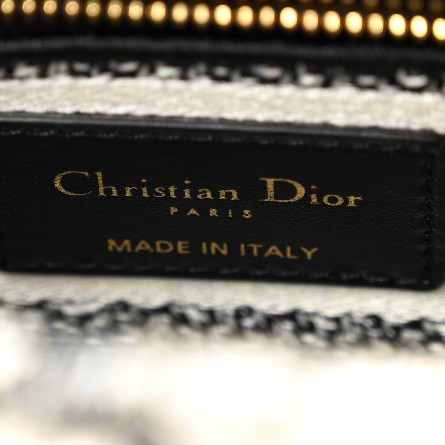 Christian Dior Canvas Embroidered Toile De Jouy Mini Lady D-Lite White Black 6 of 13
