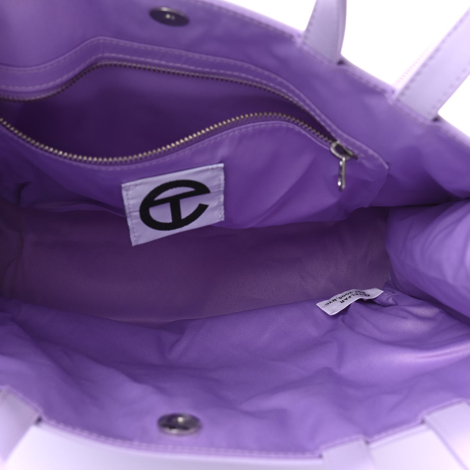Telfar Vegan Leather Medium Shopping Bag Lavender 5 of 10