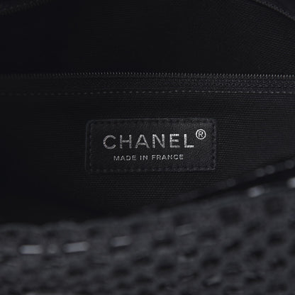 Chanel Patent Net Large La Madrague Tote Black 11 of 15