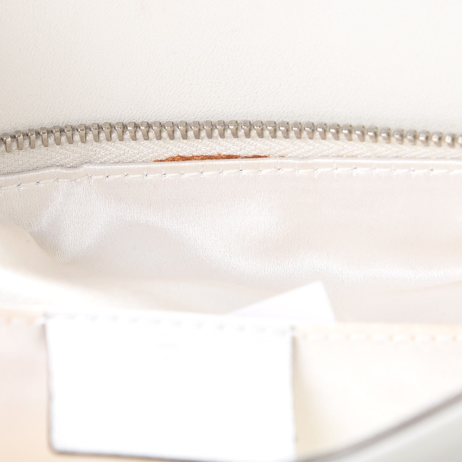Gucci Calfskin Bamboo Croisette Clutch White 8 of 17