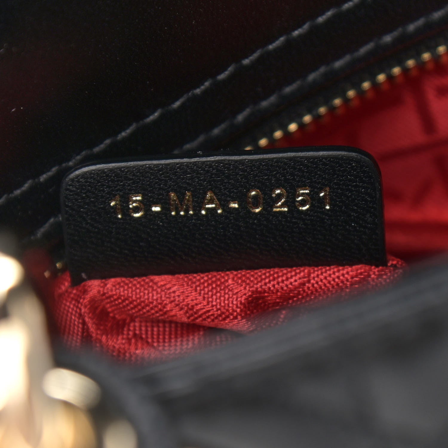 Christian Dior Lambskin Cannage Small Lucky Badges My Lady Dior Black 7 of 9