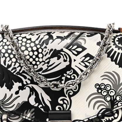 Louis Vuitton Epi Monogram Floral Pochette Metis Black White 10 of 12