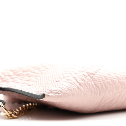Burberry Signature Grain Calfskin Check Embossed Peyton Crossbody Clutch Bag Pale Orchid 10 of 11