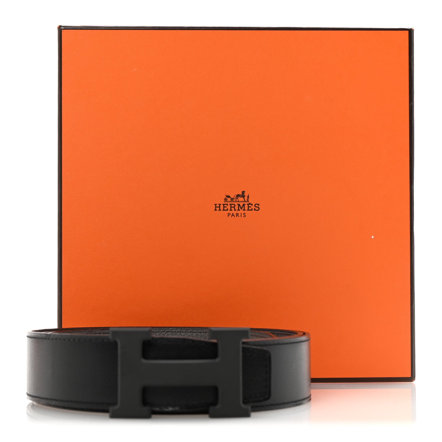 Hermes Box Togo 32mm Matte H Belt 100 40 Black Etain 6 of 6