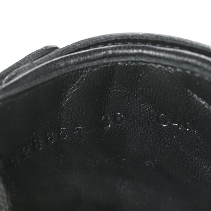 Gucci Nappa Frances GG Matelasse Platform Combat Boots 36 Black 6 of 7