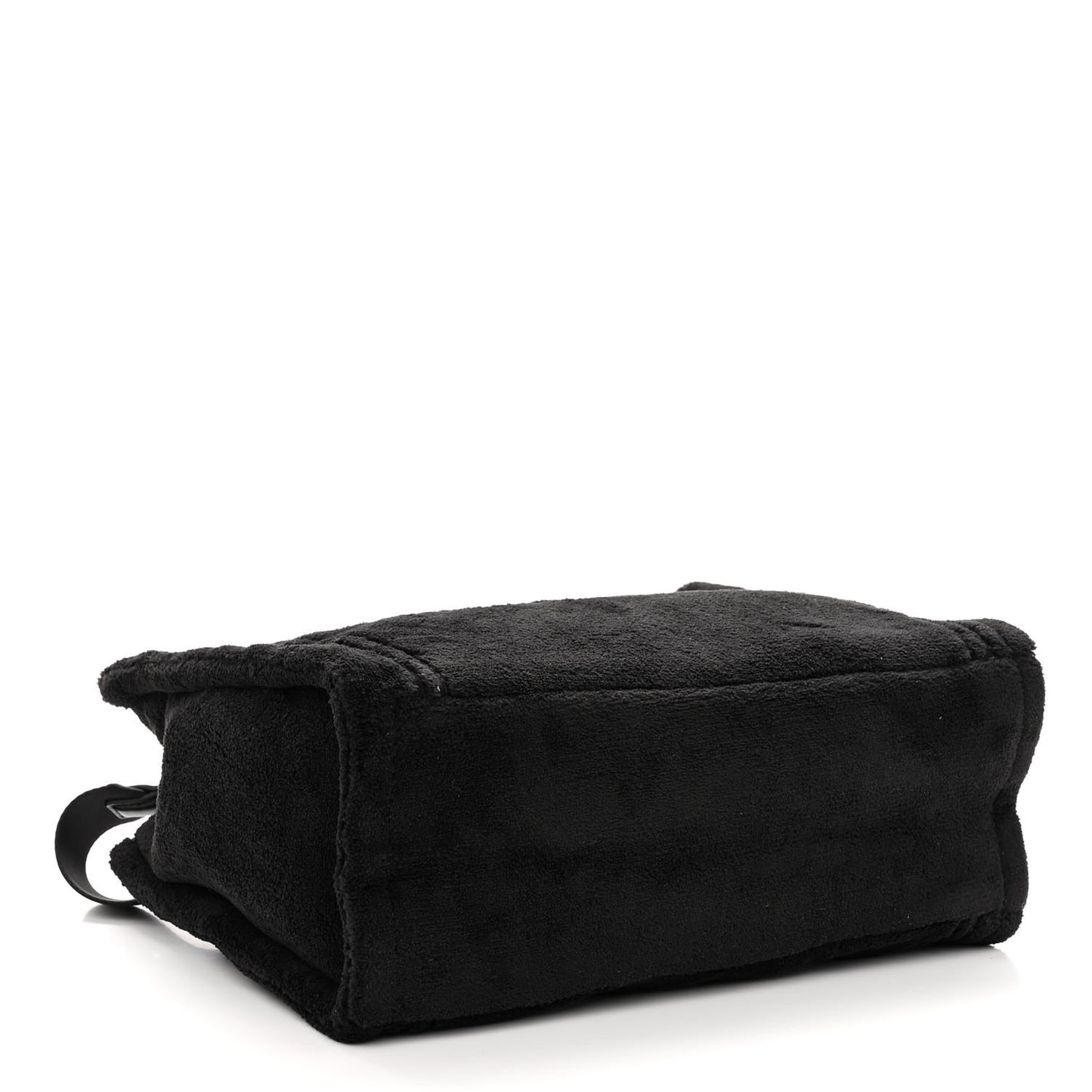 Polyester Medium Terry Tote Bag Black Nickel