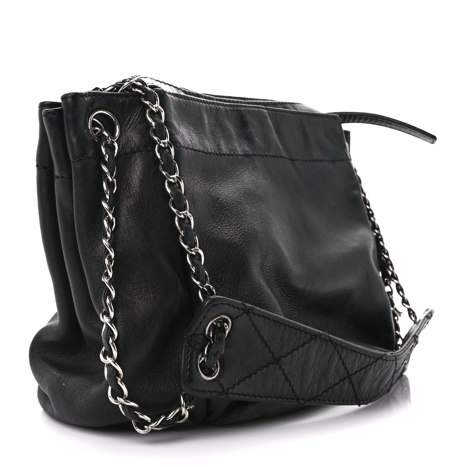 Chanel Lambskin Quilted Accordion Flap Black 3 of 10