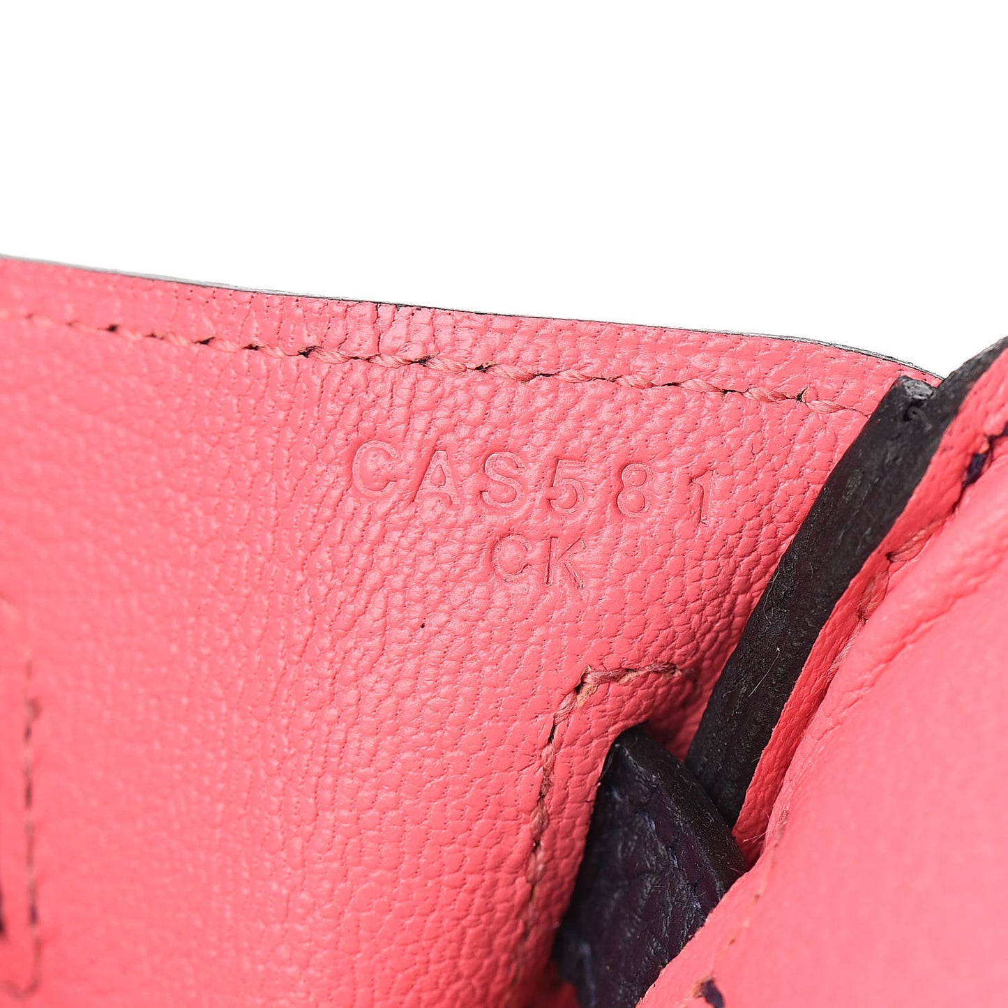 Togo Horseshoe Birkin 25 Bleu Nuit Rose Azalee