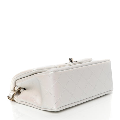 Chanel Iridescent Calfskin Quilted Mini Rectangular Flap White 3 of 4