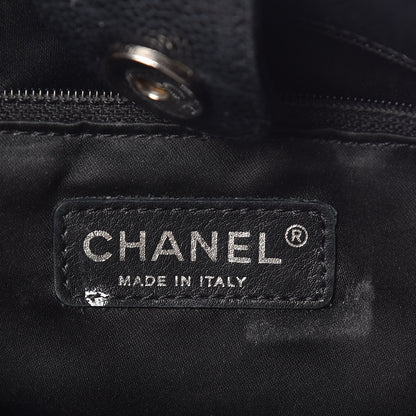Chanel Caviar Quilted Petit Shopping Tote PST Black 6 of 13