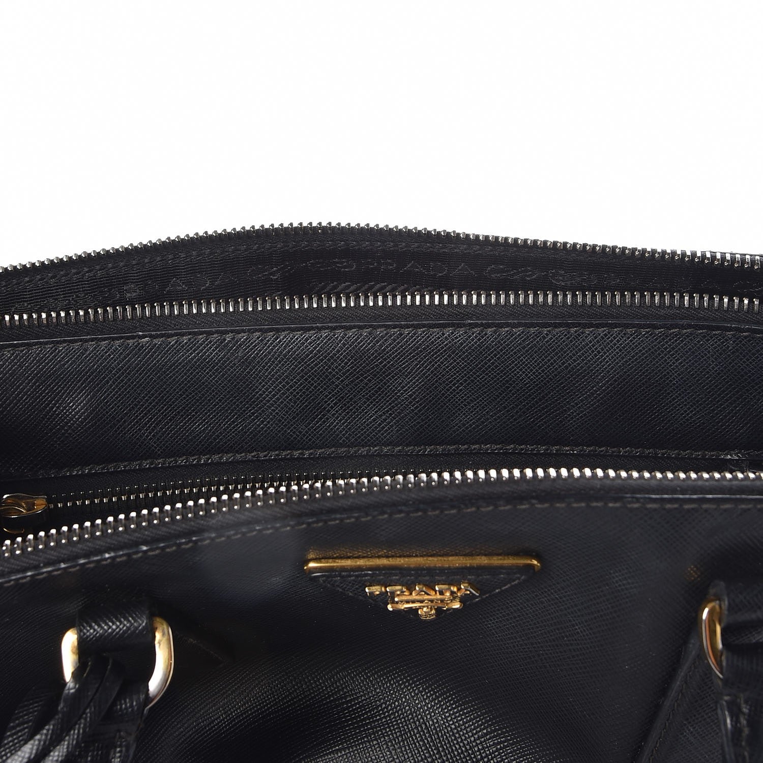 Prada Saffiano Medium Galleria Double Zip Tote Black 11 of 22