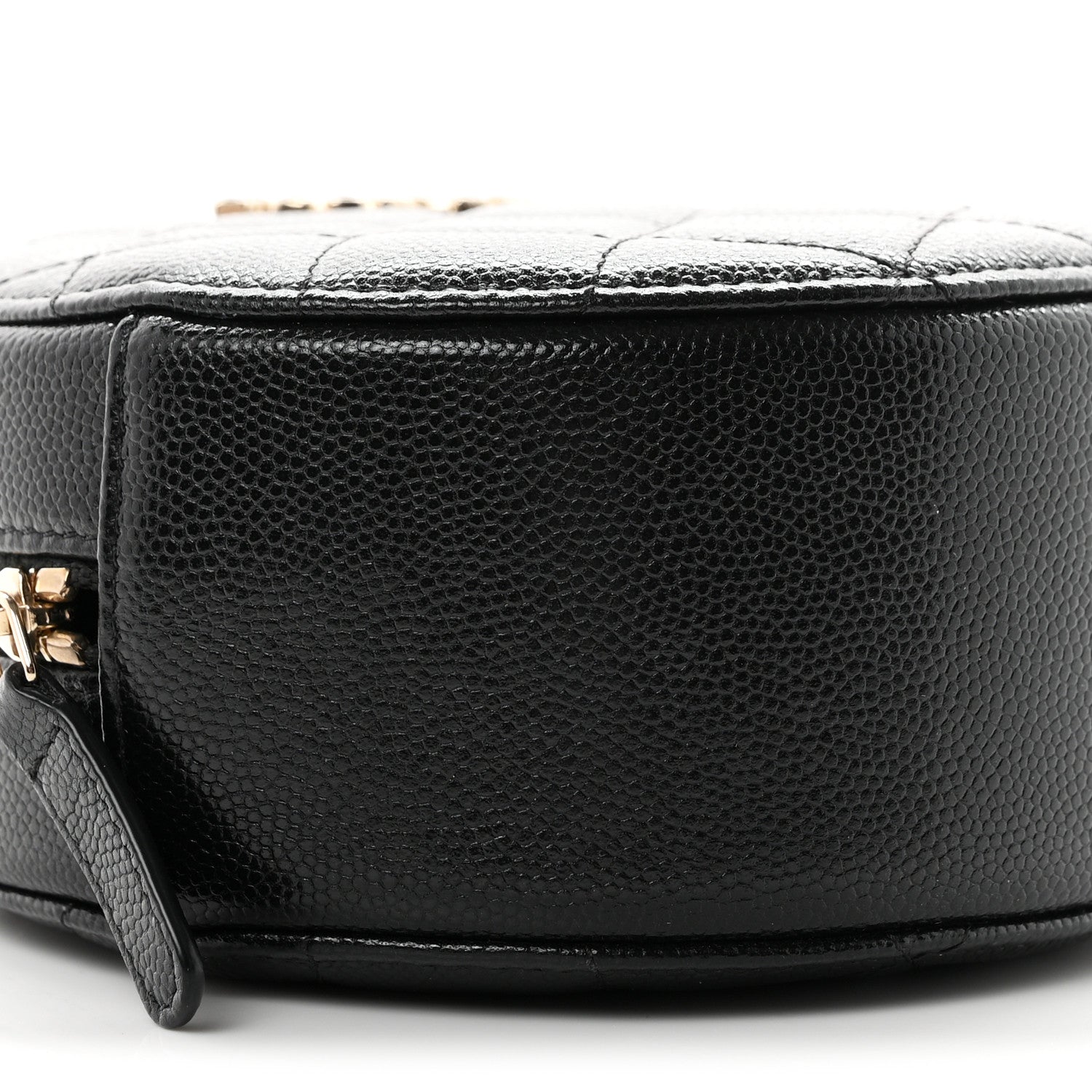 Chanel Caviar Quilted Gripoix CC Round Clutch With Chain Black 8 of 10