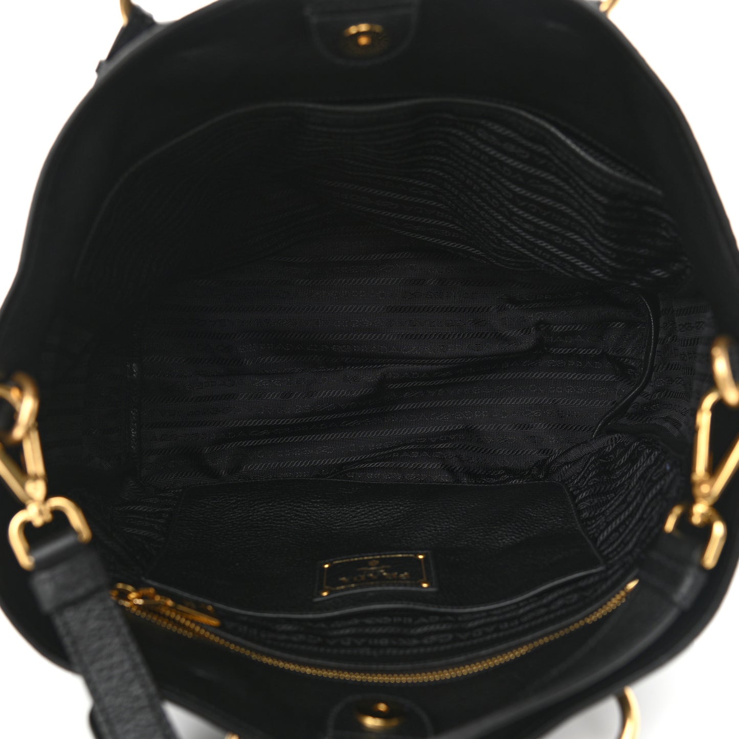 Vitello Daino Tote Black