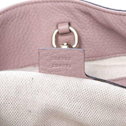 Gucci Pebbled Calfskin Medium Soho Chain Shoulder Bag Dark Cipria 6 of 10