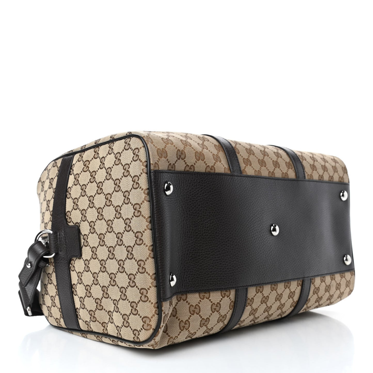 Monogram Dollar Calfskin Boston Duffle Bag Beige Ebony Testa di Moro Marrone Scuro