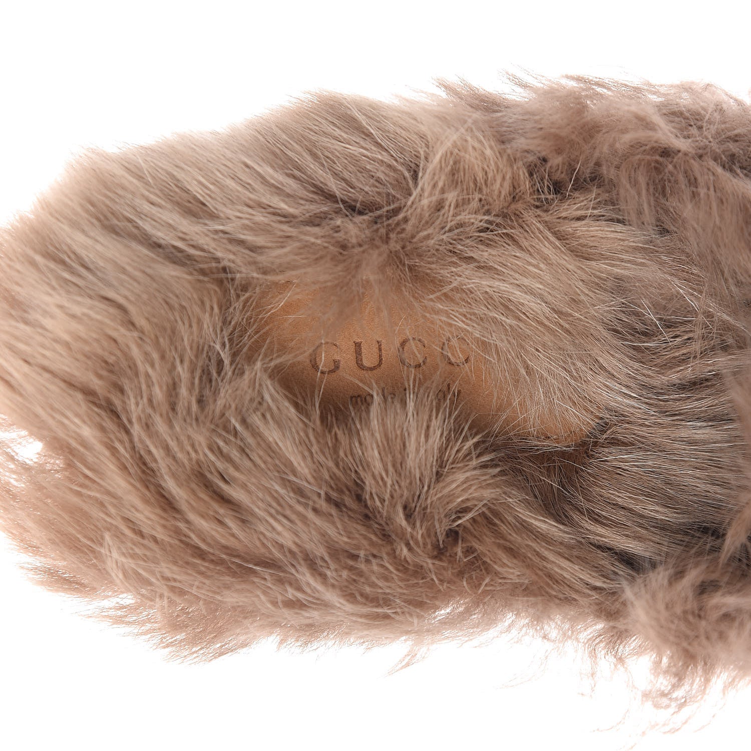 Gucci Velvet Fur Womens Princetown Slippers 36 Fucsia Violet Cyclamen Natural 7 of 8
