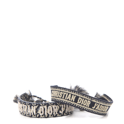 Christian Dior Woven Cotton J'Adior Friendship Bracelet Set Navy 1 of 4