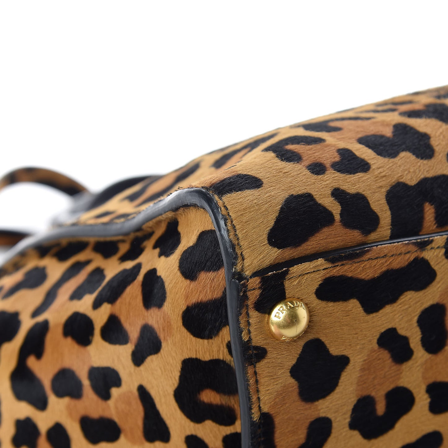 Cavallino Leopard Print Twin Pocket Tote